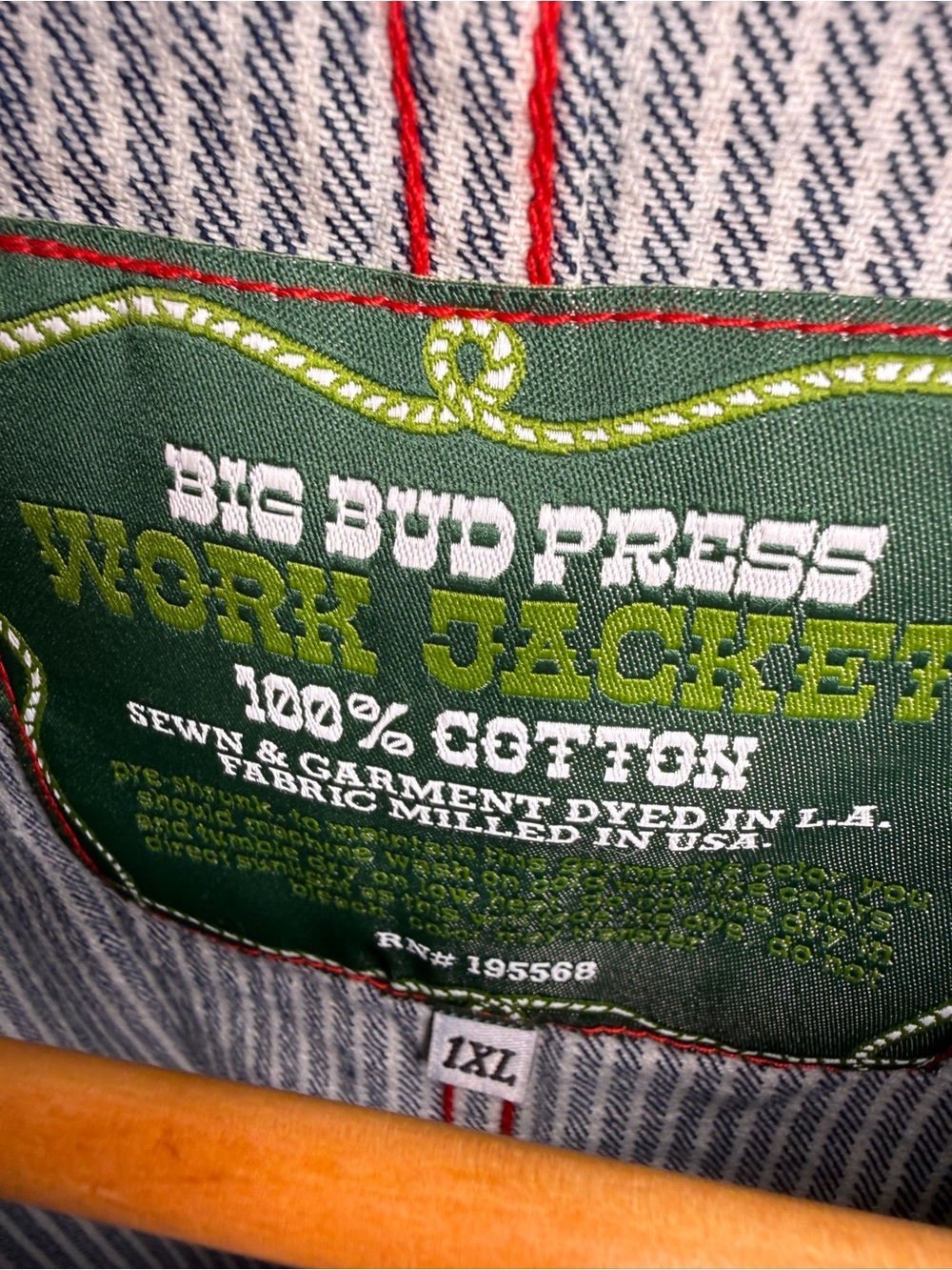BIG BUD PRESS - Railroad Work Jacket in 1XL - Picture 6 of 13